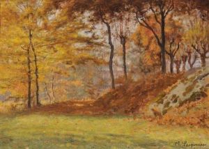 Sous-bois En Automne by Theodore Lespinasse