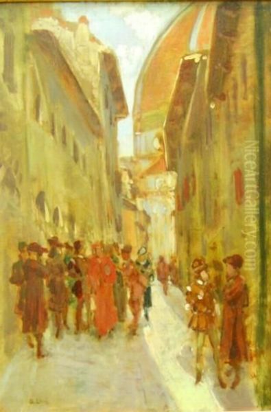 Strada Di Firenze Con Personaggi - view 1