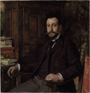 Portrait Of Doctor Paul Muller by Tito Giovanni Lessi