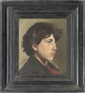 Portrait Of A Boy, Bust-length, In Profile