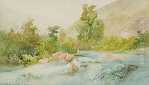 Torrent De La Pique A Luchon by Ernest Louis Lessieux
