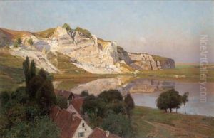 Veduta Di Walkenried Nel Sudharz by Konrad Ludwig Lessing