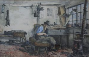 The Old Shoemaker by Jules Lessore