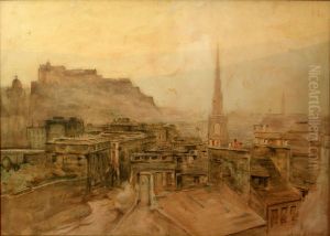 View Of Edinburgh by Jules Lessore