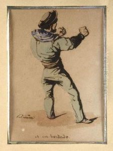 Dessin Aquarelle Signe En B A G Et Annote : < Es En Bordado > by Pierre Letuaire