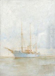 Voilier Partant De Cale by August Wilhelm Leu