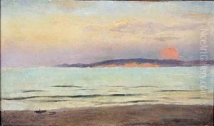 Sonnenaufgang Am Meer by Oskar Leu