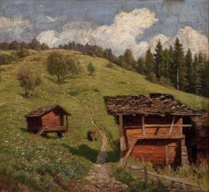 Auf Der Alm by Otto Friedrich Leu