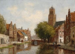 View Of A City by Johannes Karel Leurs