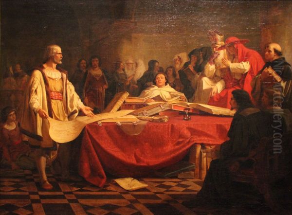 Columbus Before The High Council Of Salamanca - view 1