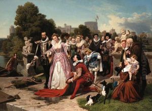 Queen Elizabeth I And Sir Walter Raleigh Queen Elizabeth I And Sir Walter Raleigh