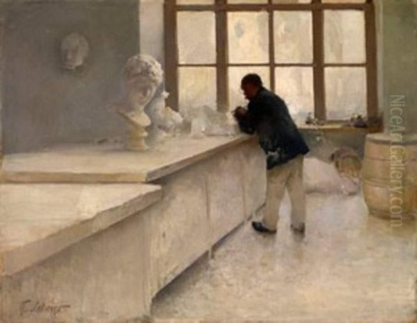 Sculptor At Work - view 1