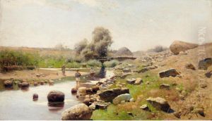 Fishing On The River by Petr Alekseevich Levchenko