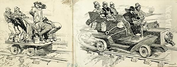 The Section Gang On The Railroad - view 1