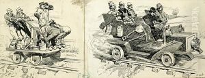The Section Gang On The Railroad by Albert Levering
