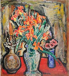 Grande Mazzo Di Fiori by Adolfo Levier