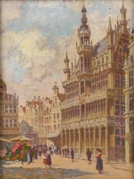 Marche Aux Fleurs A La Grand Place De Bruxelles - view 1