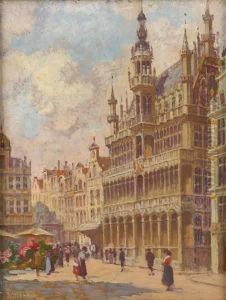 Marche Aux Fleurs A La Grand Place De Bruxelles