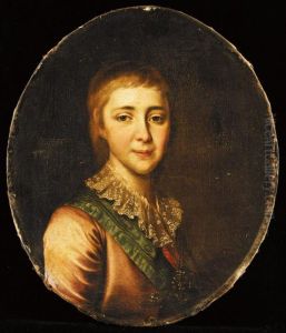 Portrait Of The Tsarevich Alexander Pavlovich