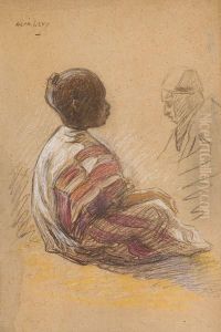 Jeune Fille Assise by Alphonse Levy