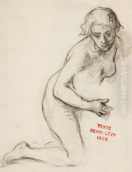 Etude De Nu A Genoux - view 1