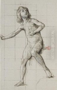 Enfant Nu, Le Bras Gauche Leve by Henri Leopold Levy