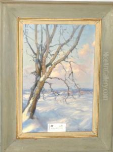 Vinterlandskap Med Sno by Levy Vassily
