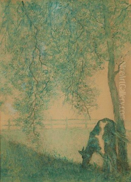 Vache Au Bord De La Riviere - view 1