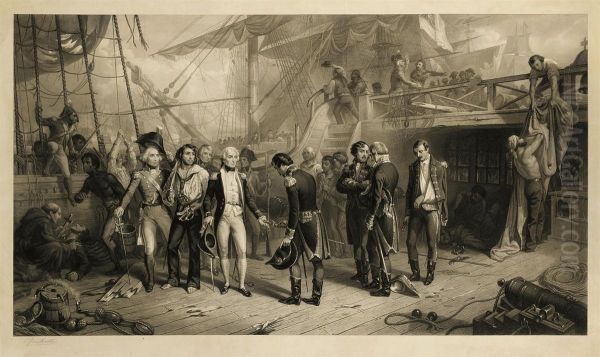 Nelson Receiving The Sword On Board The San Josef - view 1