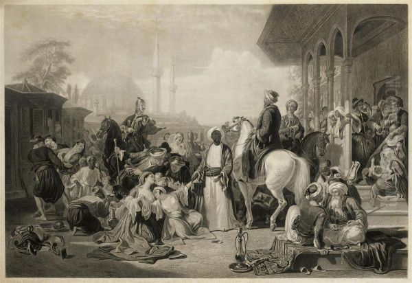 The Slave Market, Constantinople - view 1