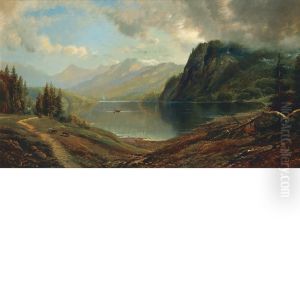 Lake Landscape by Edmund Darch Lewis