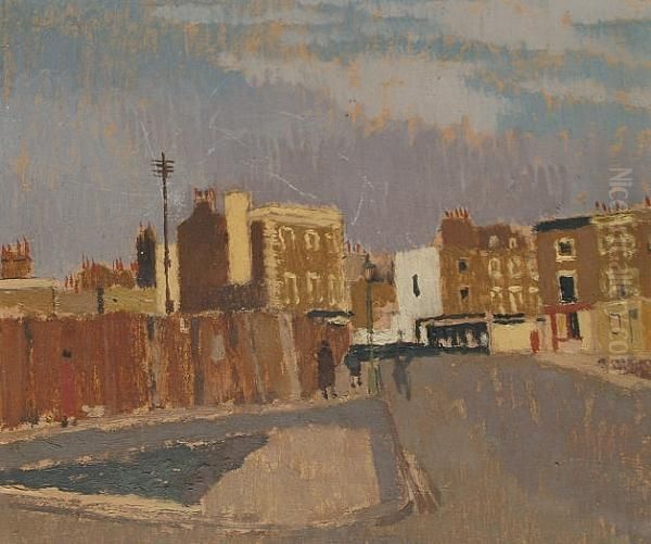 Street Scene With Lamp Post - view 1