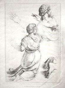 Study For Part Of The Celebrated Fresco,entitled The Heliodorus by Lewis, Frederick Christian