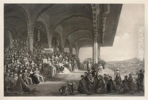The Dussorah Durbar Of His Highness The Maharaja Of Mysore by Lewis, Frederick Christian