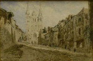 View Of The Cathedral At Angers
