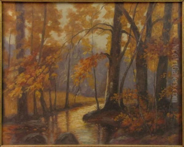 Autumn River Landscape - view 1