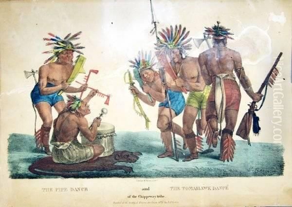Title: The Pipe Dance And The Tomahawk Dance - view 1