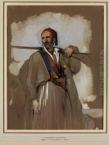 A Suliot Warrior, With His Gun Over One Shoulder by John Frederick Lewis