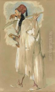 A Suliot Warrior Indistinctly by John Frederick Lewis