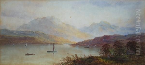 Moorland Landscape With Lake - view 1