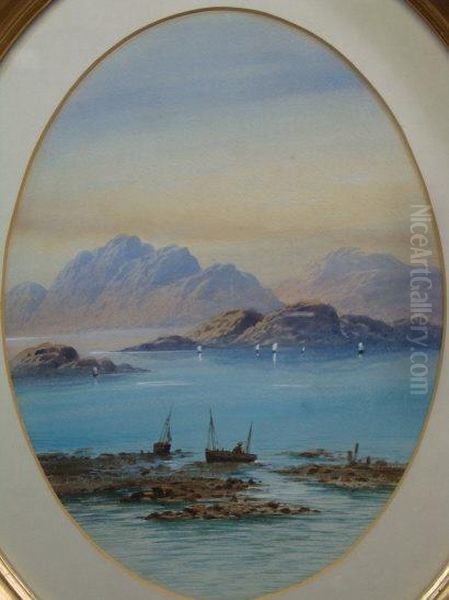 A Scottish Coastal Scene With Sailing Yachts - view 1