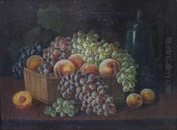 Still Life With Peaches And Grapes - view 1