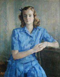 Portrait Of A Danish Girl by Hans Christian Ley