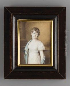 F - A Lady by Johann Friedrich Leybold