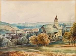 Blick Auf Heiligenstadt Bei Wien by Moritz Leybold