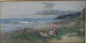 Cattle Resting At Wemyss Links by Otto Leyde
