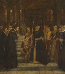 Scene De La Vie De Marie Stuart by Henri Leys