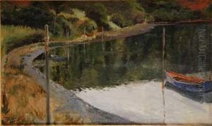 Barcas En El Rio by Carlos Lezcano
