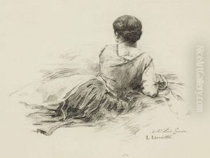 Femme Allongee by Leon Augustin Lhermitte