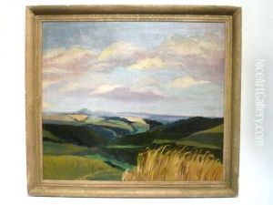"paysage". by Modeste Jean Lhomme